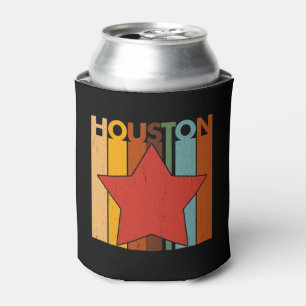 HOUSTON Retro Vintage Can Cooler