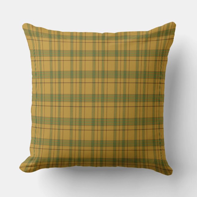 Houston Scottish Family Tartan Pillow (Front)