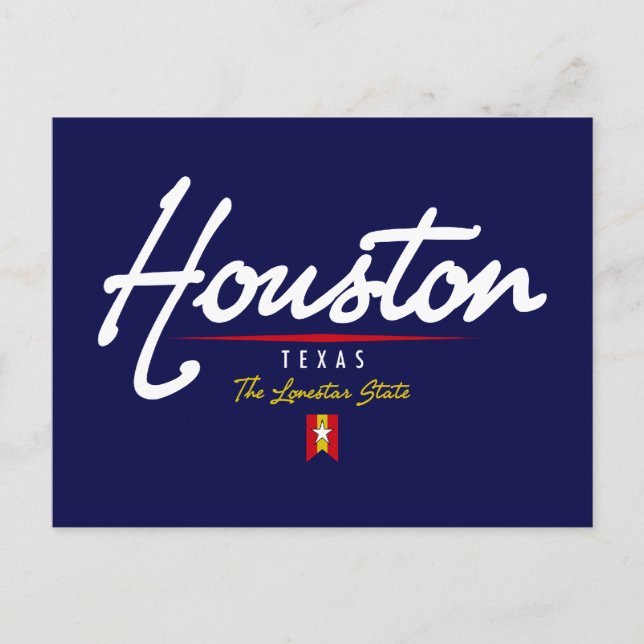 Houston Script Postcard (Front)