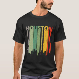 Houston Shirt 80'S Vintage Retro Houston Texas Sky