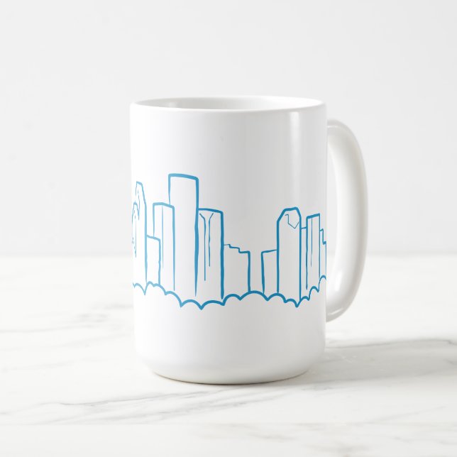 Houston Skyline Coffee Mug (Front Right)