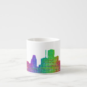 Houston skyline espresso cup