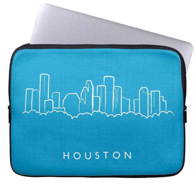 Houston Skyline Laptop Sleeve (Front)