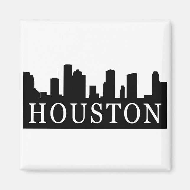 Houston Skyline Magnet (Front)