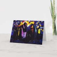 Houston skyline postcard