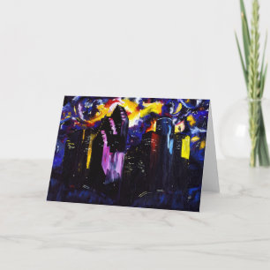 Houston skyline postcard