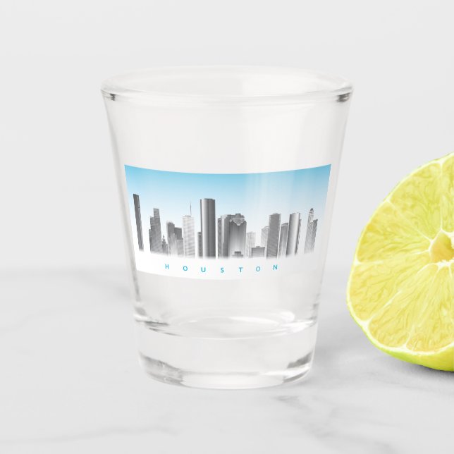 Houston Skyline Shot Glass (Front)