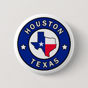 Houston Texas 6 Cm Round Badge