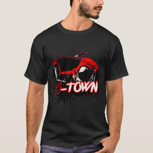 Houston Texas Astronaut H-Town Hand Sign Houston B T-Shirt