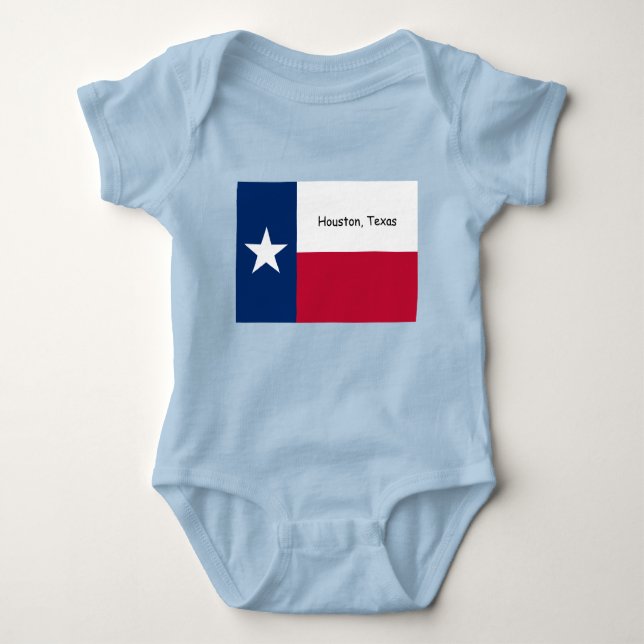 Houston, Texas baby bodysuit, sleeper Baby Bodysuit (Front)