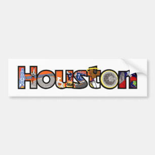 Houston Texas Bumper Sticker
