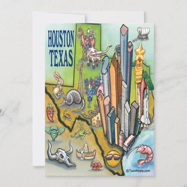 Houston Texas Card (Front)