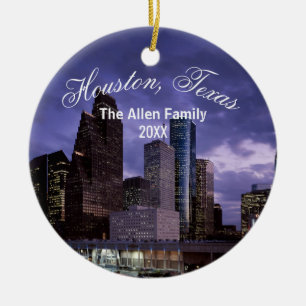 Houston Texas Ceramic Ornament