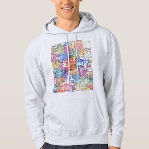 Houston Texas City Map Hoodie