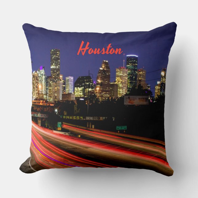 Houston Texas City Skyline Cushion (Front)