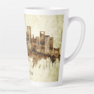 Houston Texas Cityscape Latte Mug