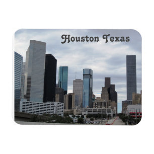 Houston Texas - Flexible Photo Magnet