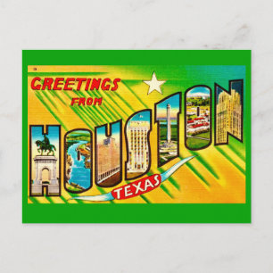 Houston Texas Greeting Postcard