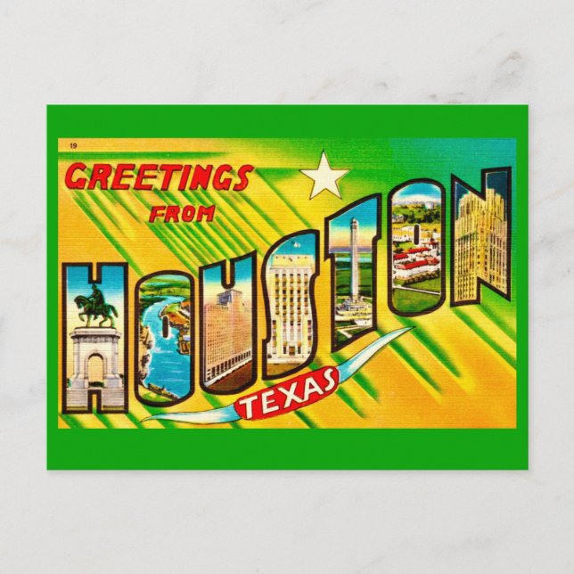 Houston Texas Greeting Postcard (Front)