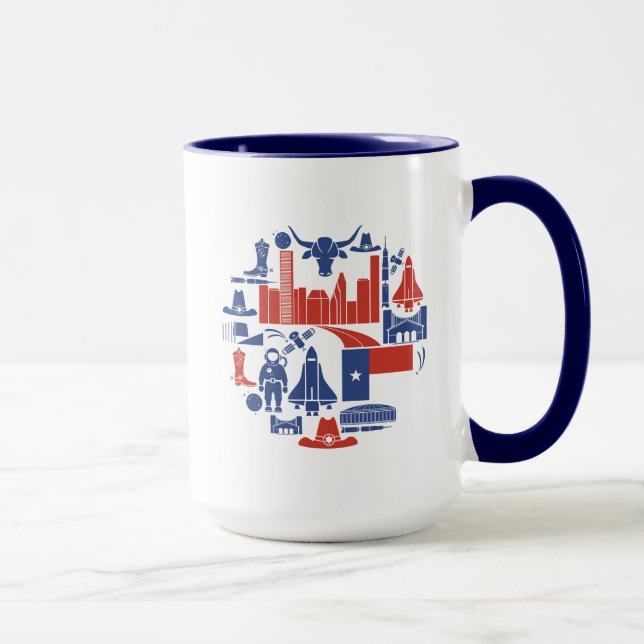 Houston Texas Icons Mug (Right)