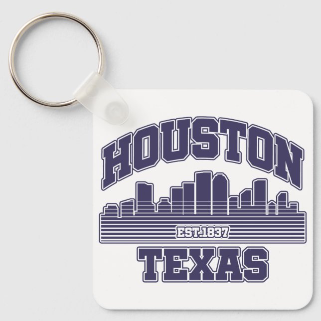 Houston,Texas Key Ring (Front)