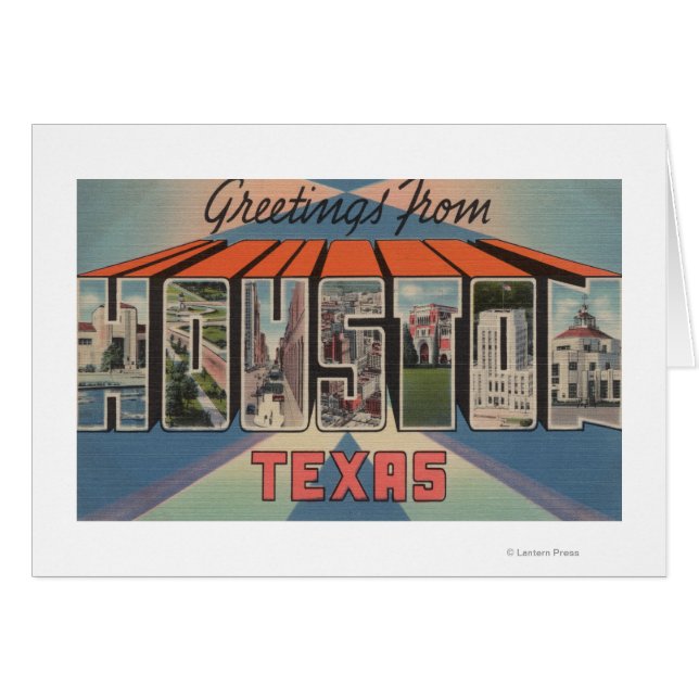 Houston, Texas - Large Letter Scenes (Front Horizontal)