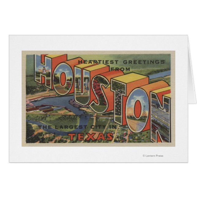 Houston, Texas - Large Letter Scenes 2 (Front Horizontal)