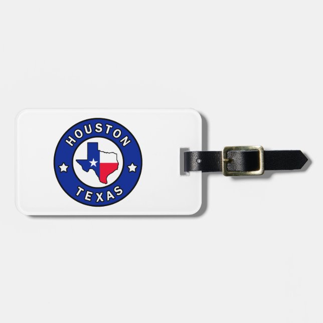 Houston Texas Luggage Tag (Front Horizontal)