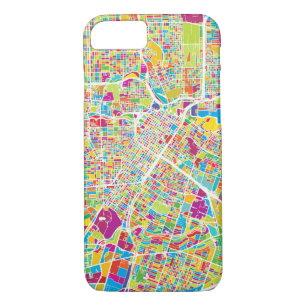 Houston, Texas   Neon Map iPhone 8/7 Case