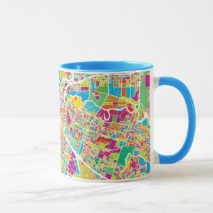Houston, Texas   Neon Map Mug