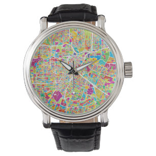 Houston, Texas   Neon Map Watch