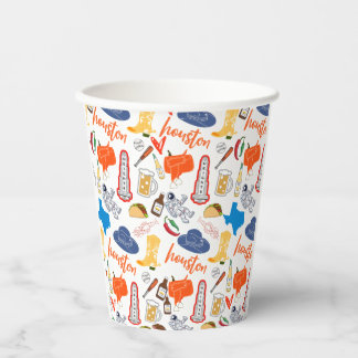 Houston Texas Paper Cups