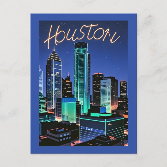 Houston Texas Postcard (Front)