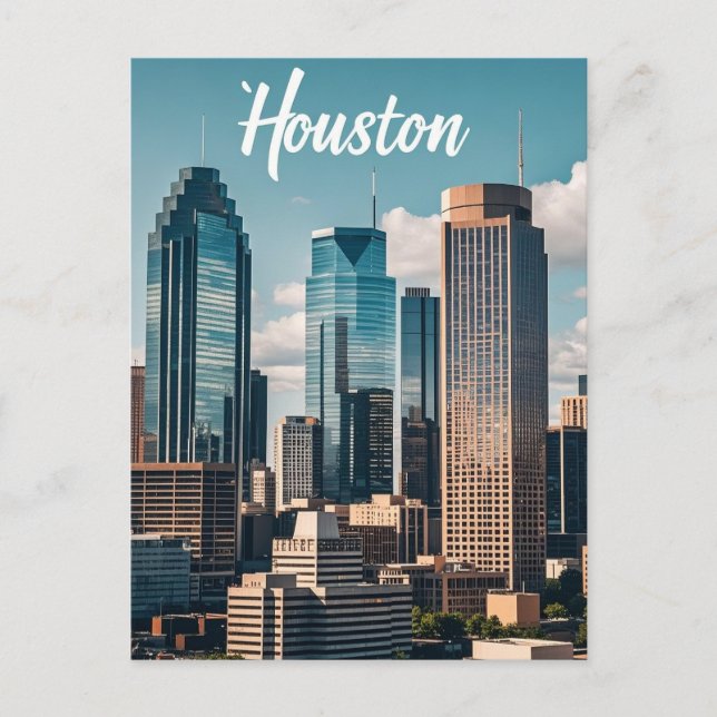 Houston Texas Postcard (Front)