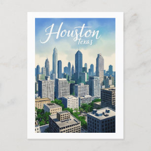 Houston Texas Postcard