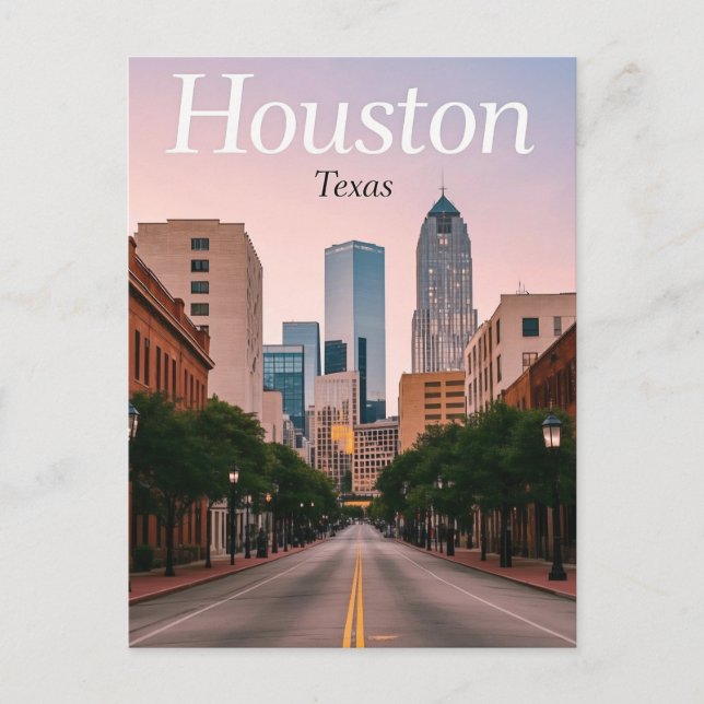 Houston Texas Postcard (Front)