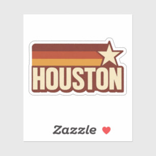 Houston Texas Retro Vintage Star Design