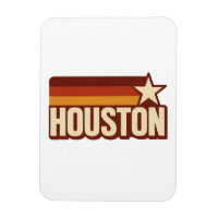 Houston Texas Retro Vintage Star Design