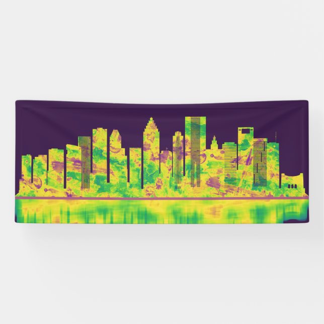 Houston Texas Skyline Banner (Horizontal)