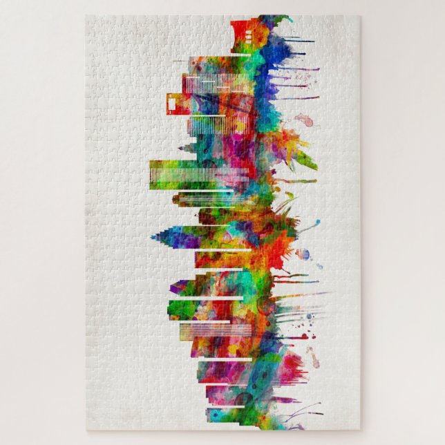 Houston Texas Skyline Jigsaw Puzzle (Vertical)