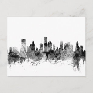Houston Texas Skyline Postcard