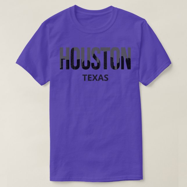 Houston Texas Skyline Pride I T-Shirt (Design Front)