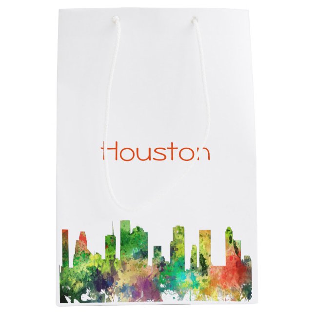HOUSTON TEXAS SKYLINE SP - MEDIUM GIFT BAG (Front)
