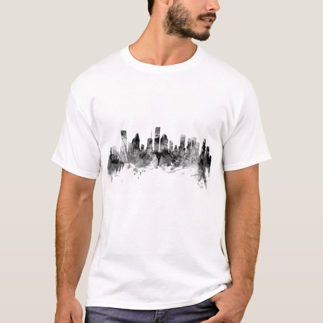 Houston Texas Skyline T-Shirt (Front)