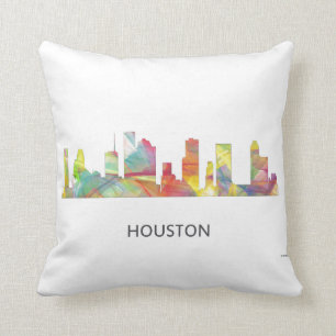 HOUSTON TEXAS SKYLINE WB1 - CUSHION