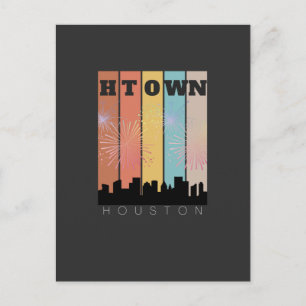 houston texas space city post card