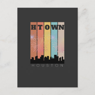 houston texas space city post card