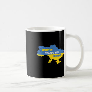 Houston Texas Stands With Ukraine Coffee Mug