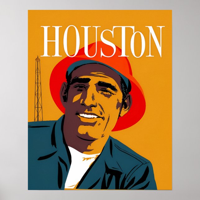 Houston, Texas travel poster  (Front)