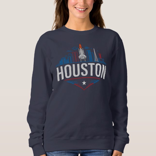 Houston Texas United States of America Sweatshirt (Front)